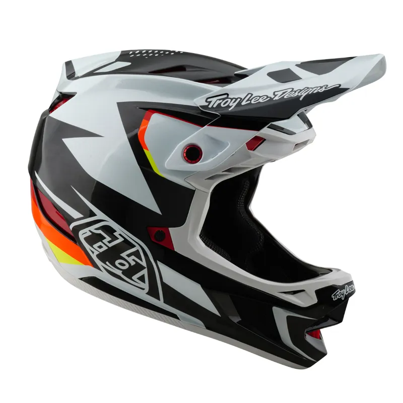Troy Lee Designs D4 Carbon MIPS Full Face Helmet Optic Black-6