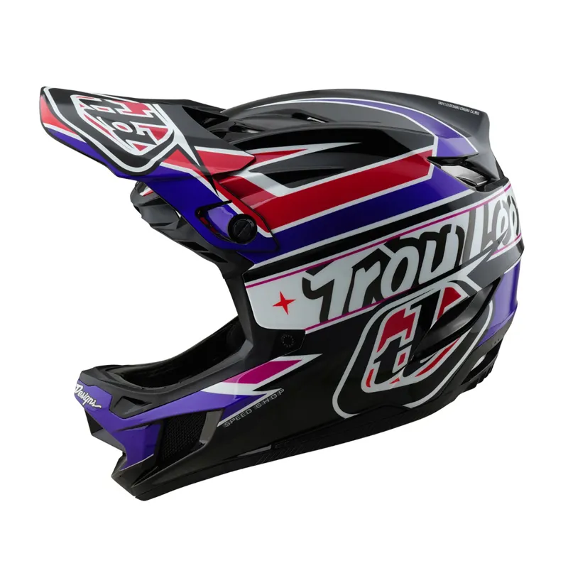 Troy Lee Designs D4 Polyacrylate Full Face MTB Helmet Linear Black-1