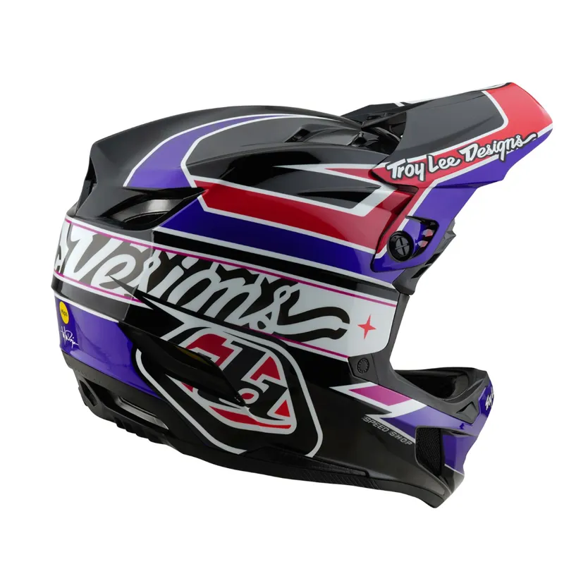 Troy Lee Designs D4 Polyacrylate Full Face MTB Helmet Linear Black-4