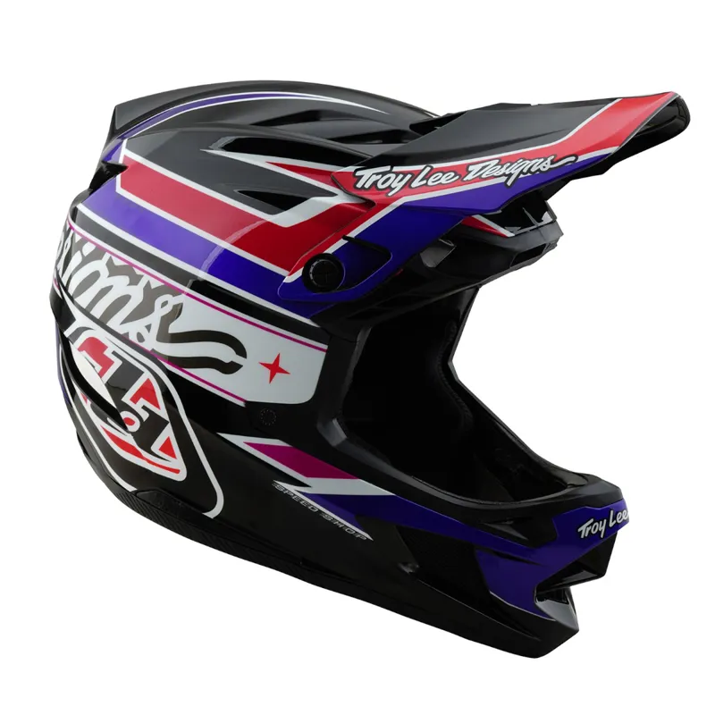 Troy Lee Designs D4 Polyacrylate Full Face MTB Helmet Linear Black-6