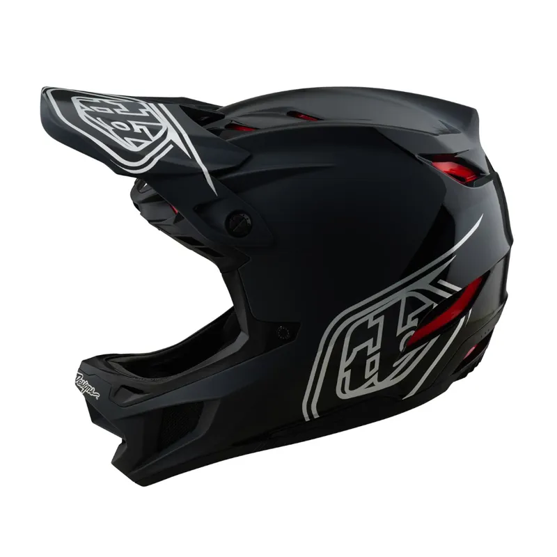 Troy Lee Designs D4 Polyacrylate Full Face MTB Helmet Shadow Black-1