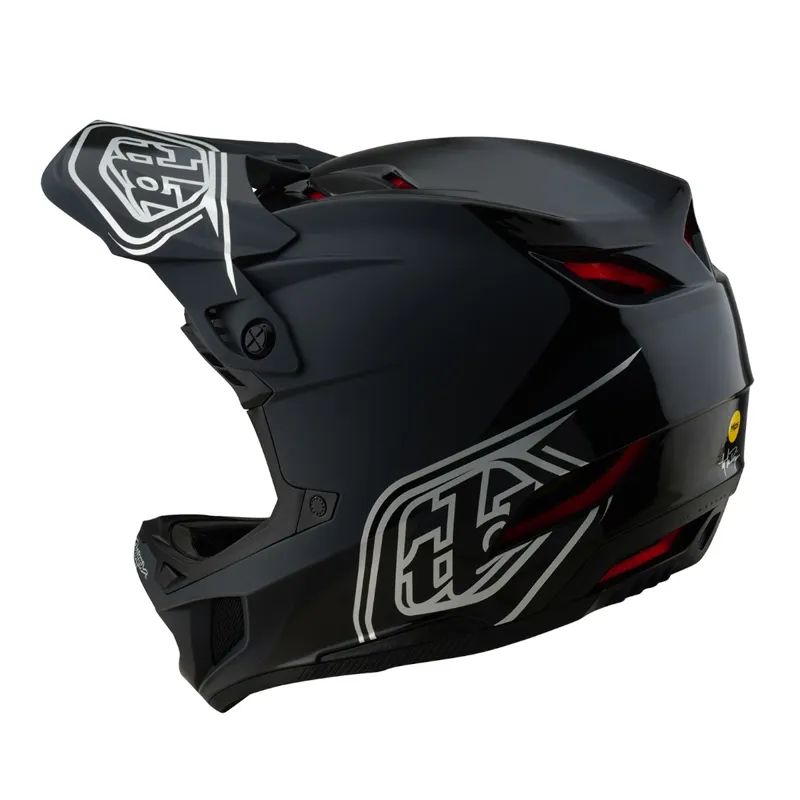 Troy Lee Designs D4 Polyacrylate Full Face MTB Helmet Shadow Black-2
