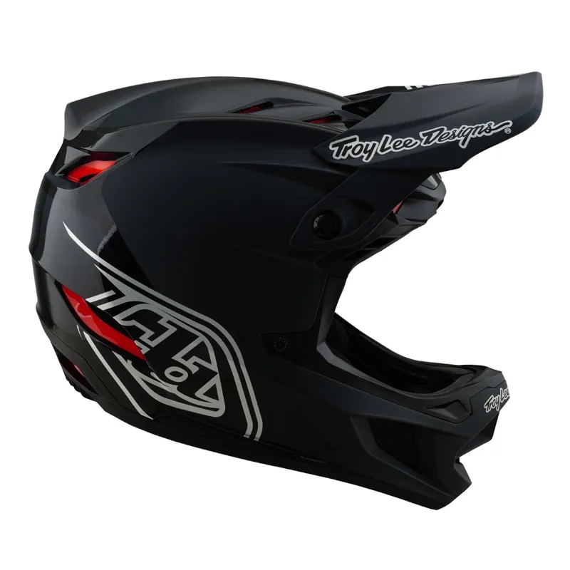 Troy Lee Designs D4 Polyacrylate Full Face MTB Helmet Shadow Black-5