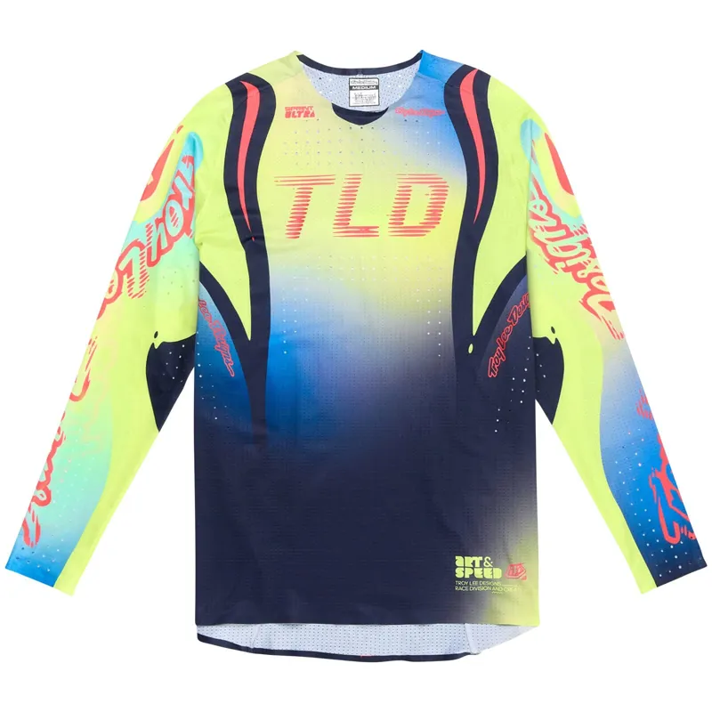 Troy Lee Designs Sprint Ultra Drip LS MTB Jersey Glo Yellow