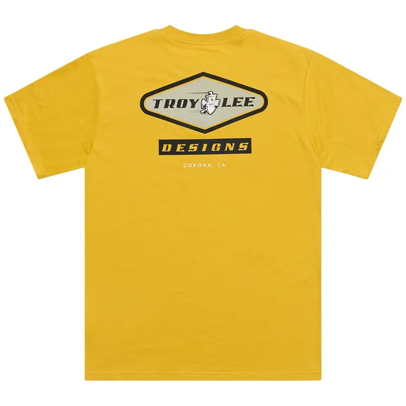 Troy Lee Designs Carbon SS Tee Shirt Gold-1