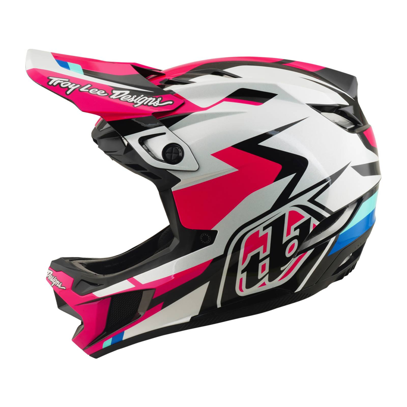 Troy Lee Designs D4 Polyacrylate Full Face MIPS MTB Helmet Roamer Magenta-1
