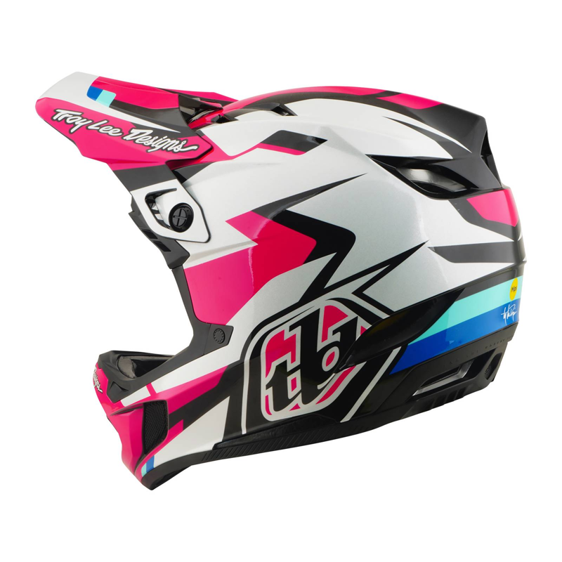 Troy Lee Designs D4 Polyacrylate Full Face MIPS MTB Helmet Roamer Magenta-2