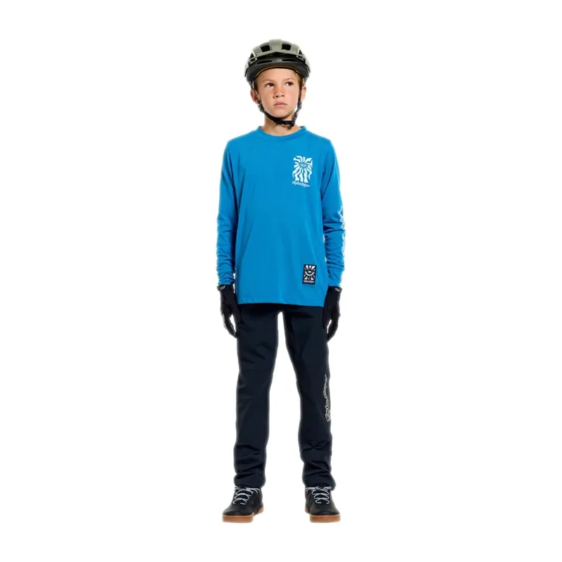 Troy Lee Designs Skyline Ride One Youth LS MTB Jersey One Eye Aero Blue-8