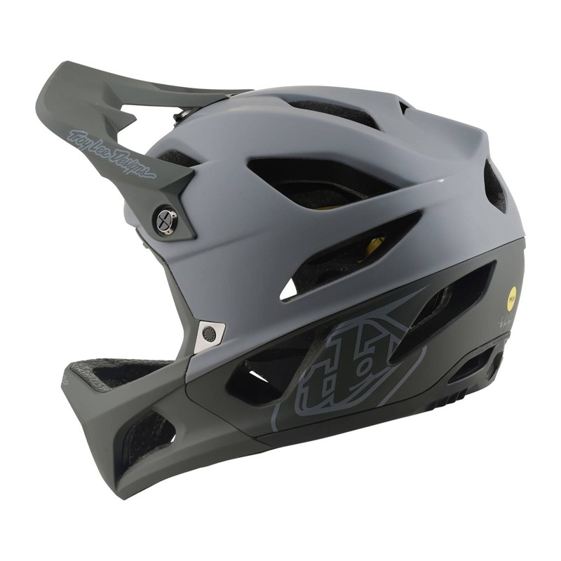 Troy Lee Designs Stage MIPS Full Face MTB Helmet Drone Grey-2
