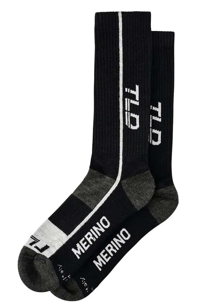 Troy Lee Designs Chill Merino Wool MTB Socks Mono Black