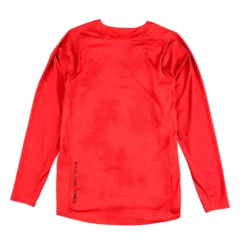 Troy Lee Designs Skyline Chill LS MTB Jersey Fire Orange-1