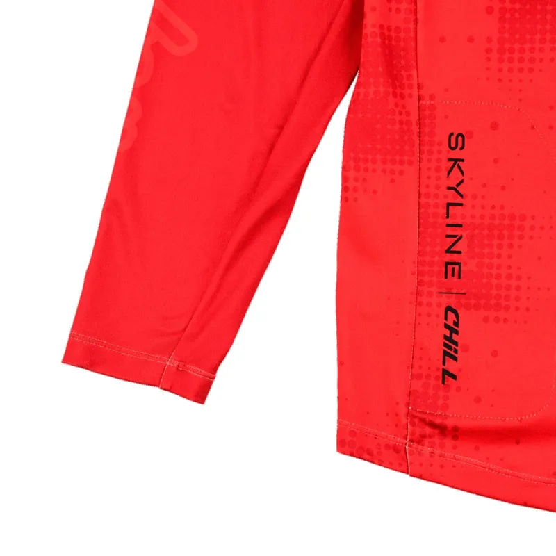 Troy Lee Designs Skyline Chill LS MTB Jersey Fire Orange-3