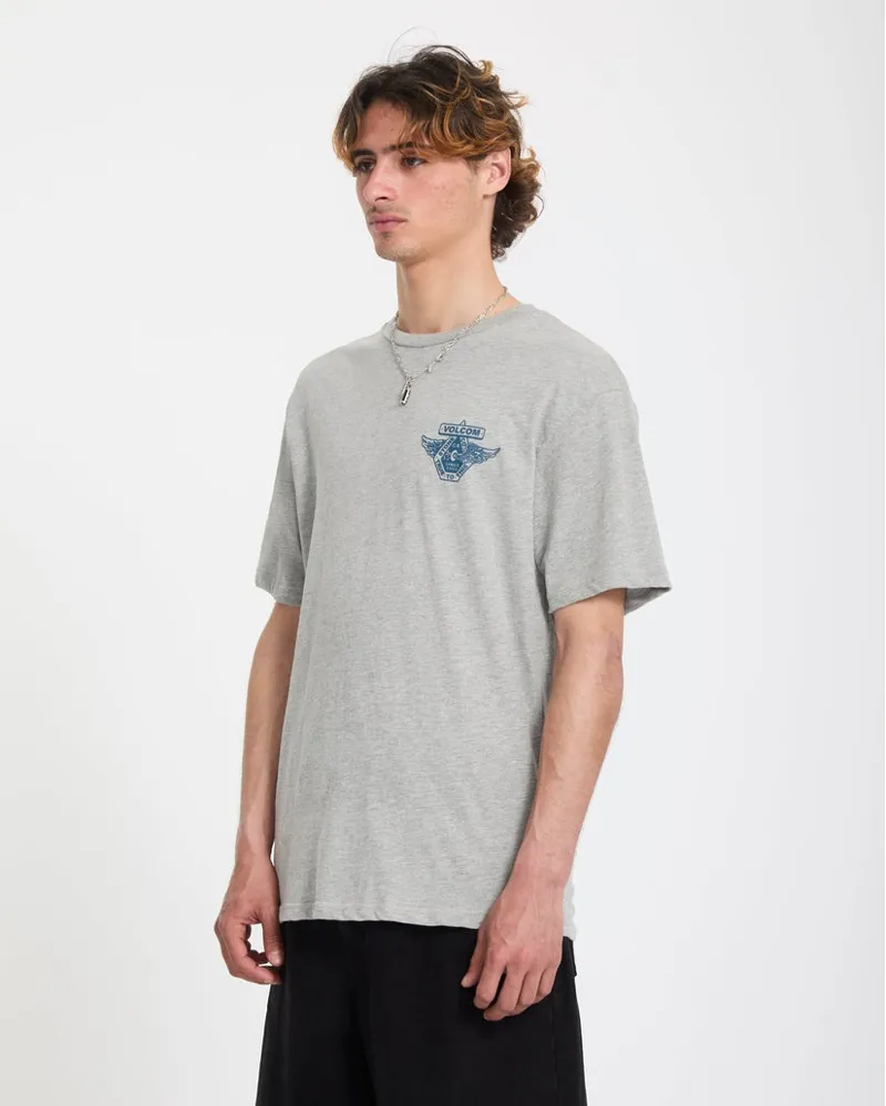 Volcom Short Sleeve Free Wheel T-Shirt Heather Grey-2