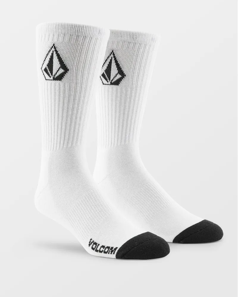 Volcom Full Stone Sock 3 Pack White-2