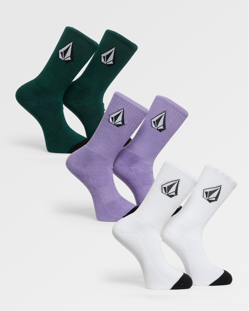 Volcom Full Stone Sock 3 Pack Multi