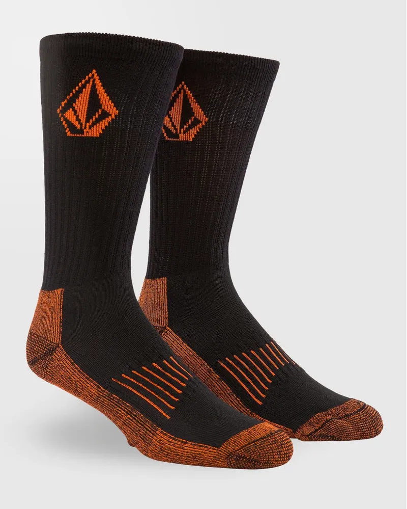 Volcom Workwear Sock 3 Pack Black-1