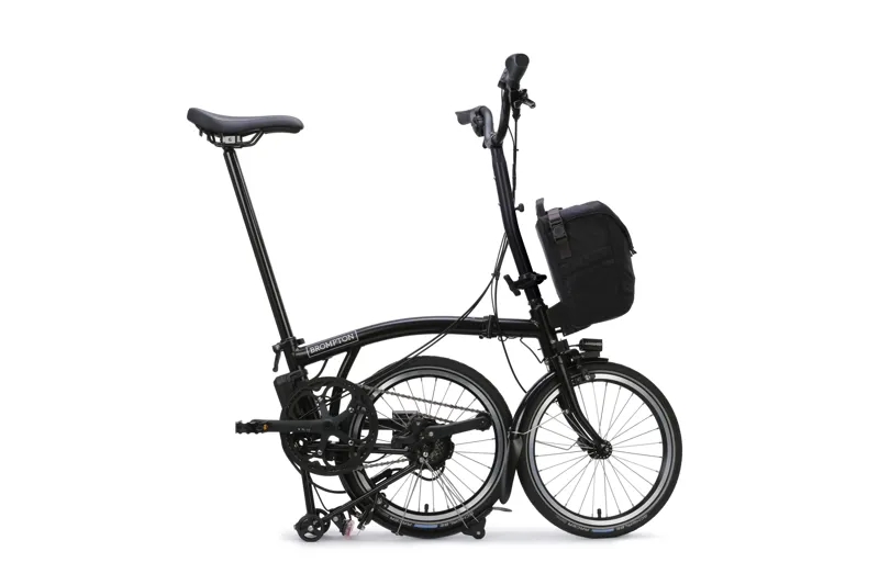 Brompton Electric C Line High Bar 4 Speed E Motiq Folding Bike 2026 Matt Black-2