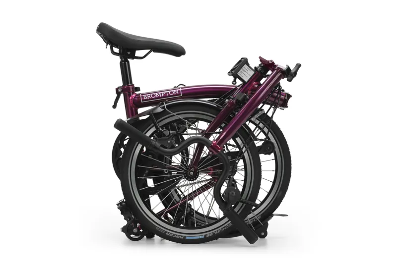 Brompton C Line 4 Speed Mid Bar Folding Bike 2026 Amethyst Lacquer-3
