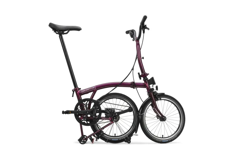 Brompton C Line 4 Speed Mid Bar Folding Bike 2026 Amethyst Lacquer-2
