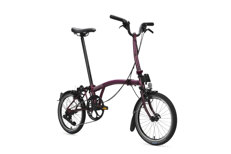 Brompton C Line 4 Speed Mid Bar Folding Bike 2026 Amethyst Lacquer-1