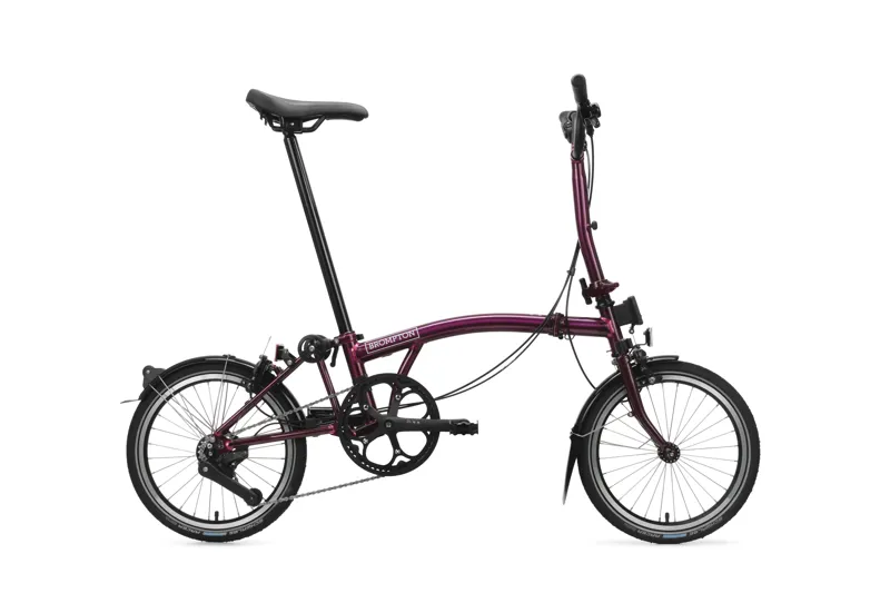 Brompton C Line 4 Speed Mid Bar Folding Bike 2026 Amethyst Lacquer
