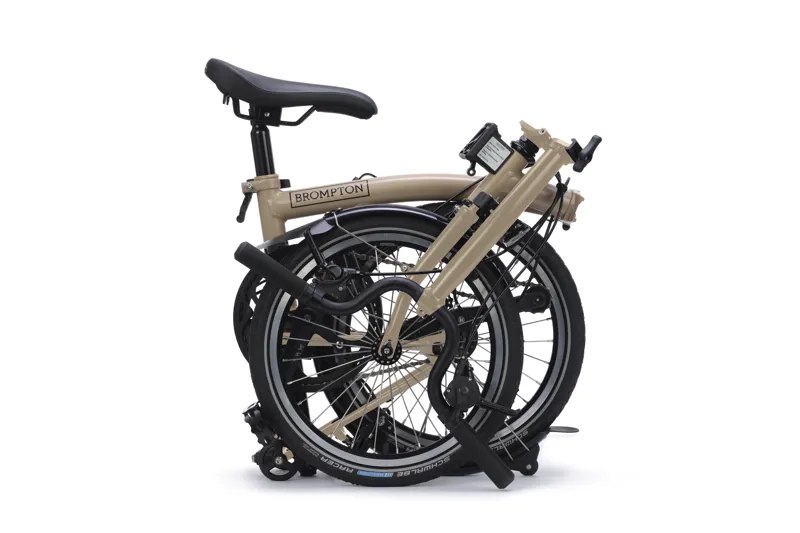 Brompton C Line 4 Speed Mid Bar Folding Bike 2026 Dune Sand-3