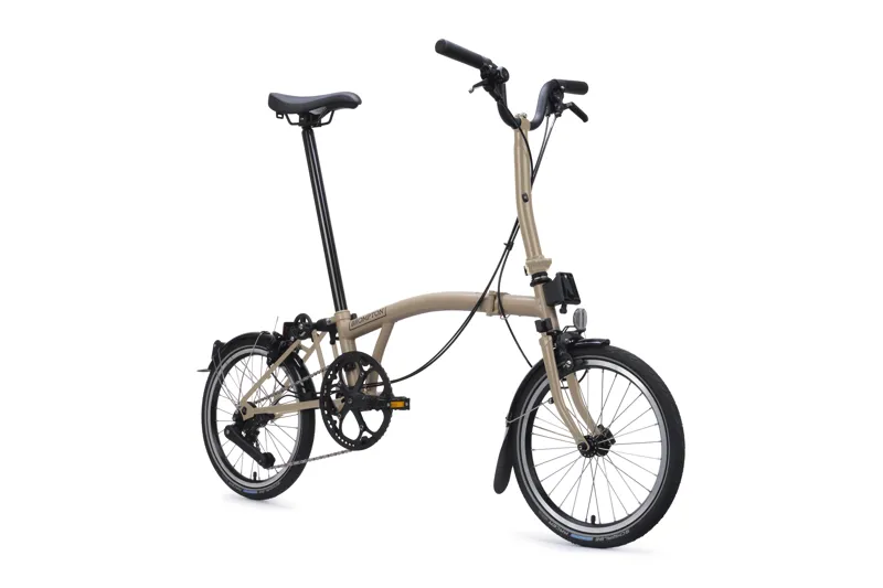 Brompton C Line 4 Speed Mid Bar Folding Bike 2026 Dune Sand-1