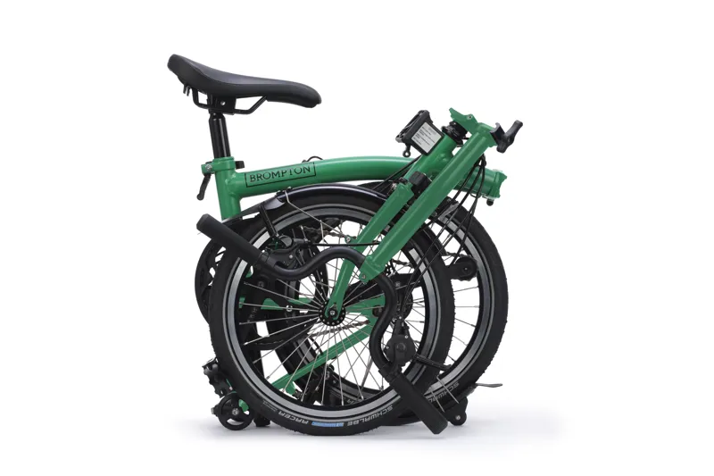 Brompton C Line 4 Speed Mid Bar Folding Bike 2026 Palm Green-3