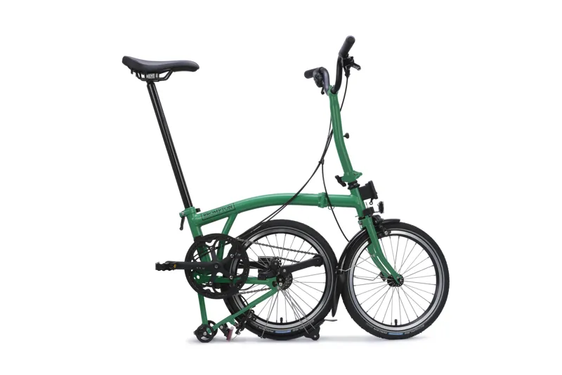 Brompton C Line 4 Speed Mid Bar Folding Bike 2026 Palm Green-2