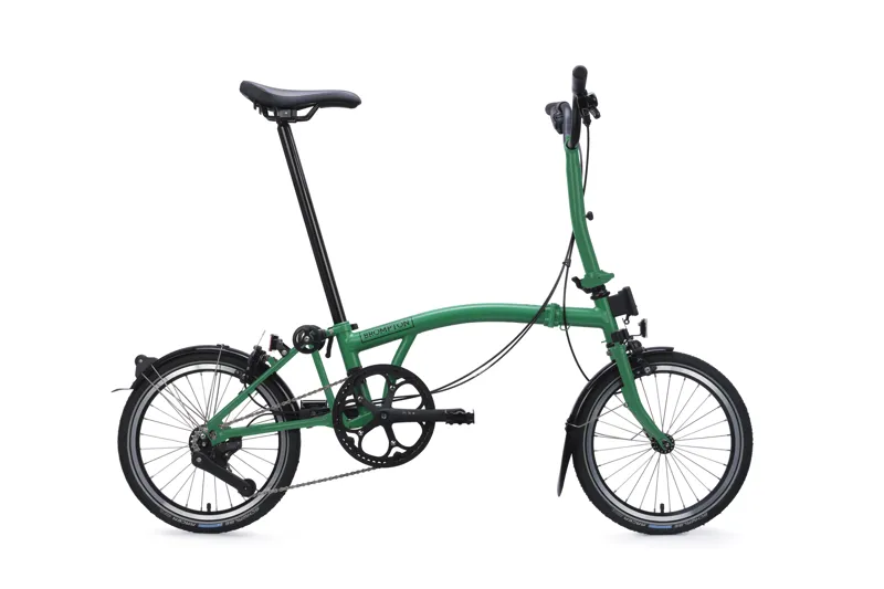 Brompton C Line 4 Speed Mid Bar Folding Bike 2026 Palm Green