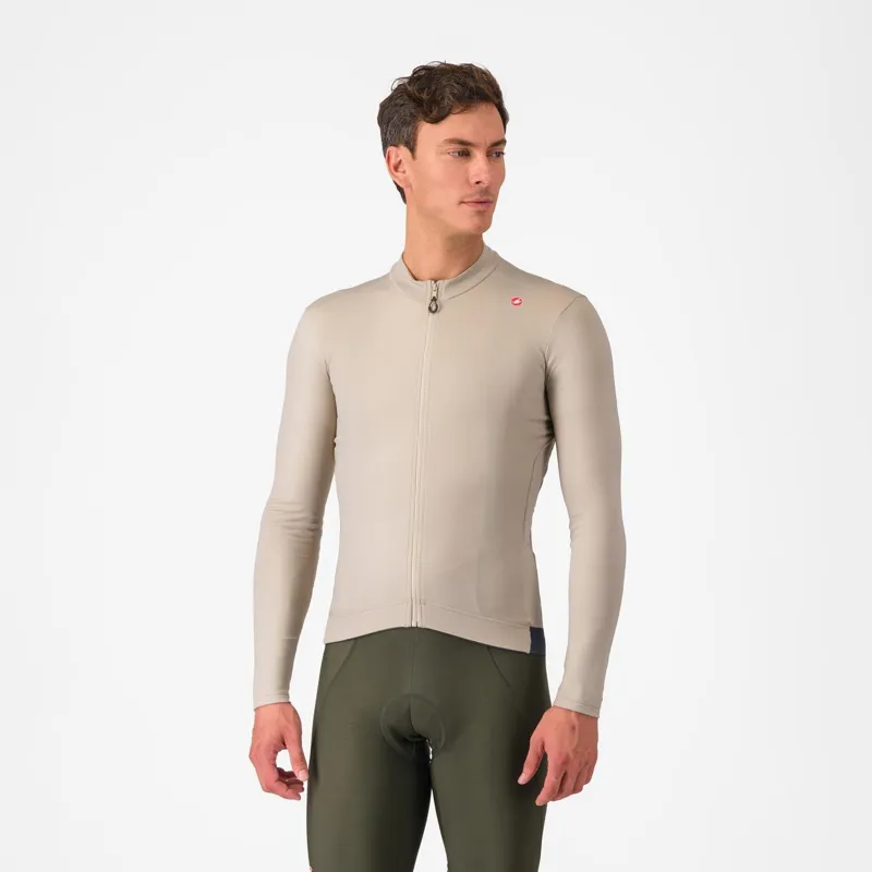 Castelli Espresso Thermal Jersey Clay/Dark Grey