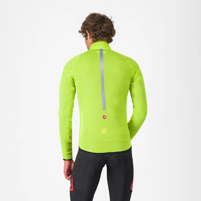 Castelli Squall Shell Jacket Electric Lime/Black -1