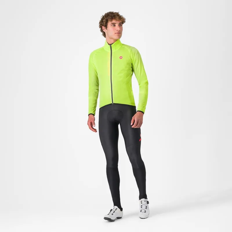 Castelli Squall Shell Jacket Electric Lime/Black -5