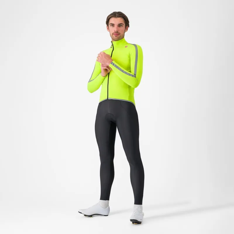 Castelli Ultra Rain Cape Electric Lime/Silver Reflex-4