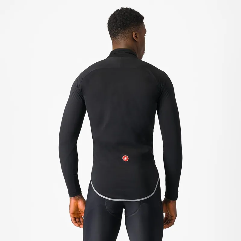 Castelli Ultra Rain Cape Black/Silver Reflex -1