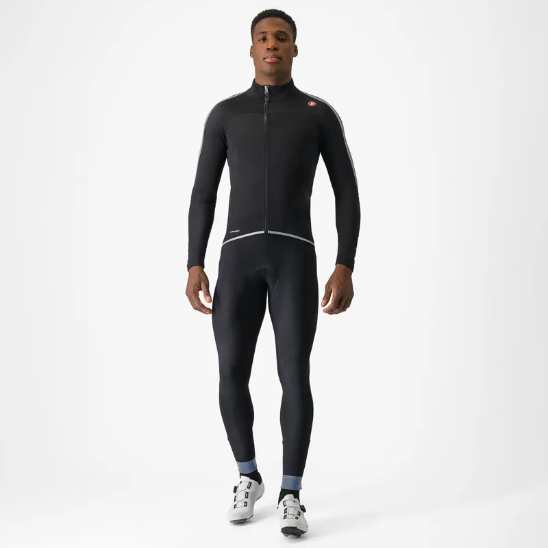 Castelli Ultra Rain Cape Black/Silver Reflex -4