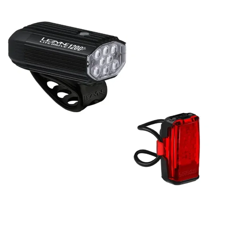 Lezyne Lite Drive 1200+/KTV Drive Pro+ Light Set