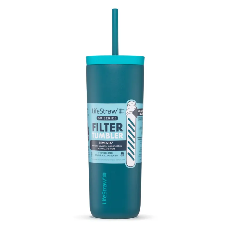 Lifestraw GO Stainless Steel Tumbler 500ml Laguna Teal-3