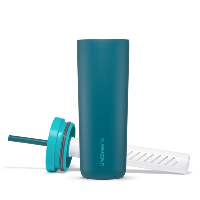 Lifestraw GO Stainless Steel Tumbler 500ml Laguna Teal-2