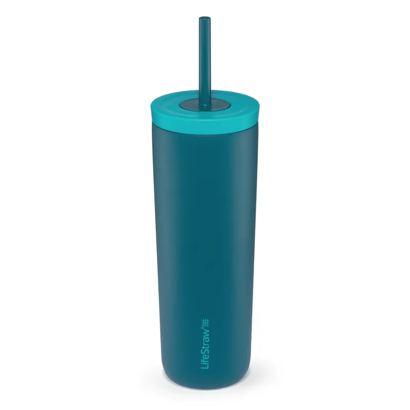 Lifestraw GO Stainless Steel Tumbler 500ml Laguna Teal-1