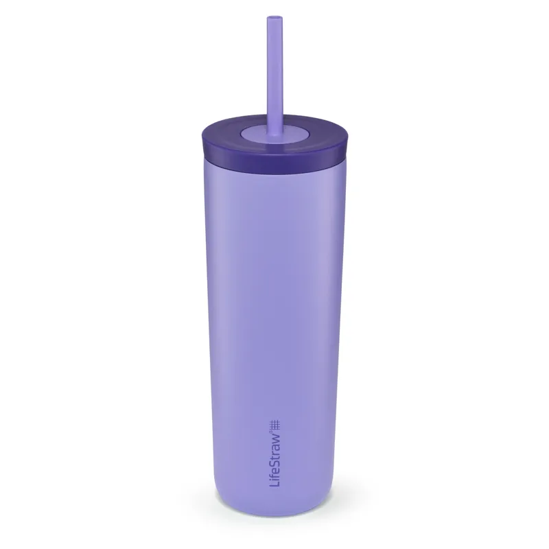 Lifestraw GO Stainless Steel Tumbler 500ml Thistle Purple-1
