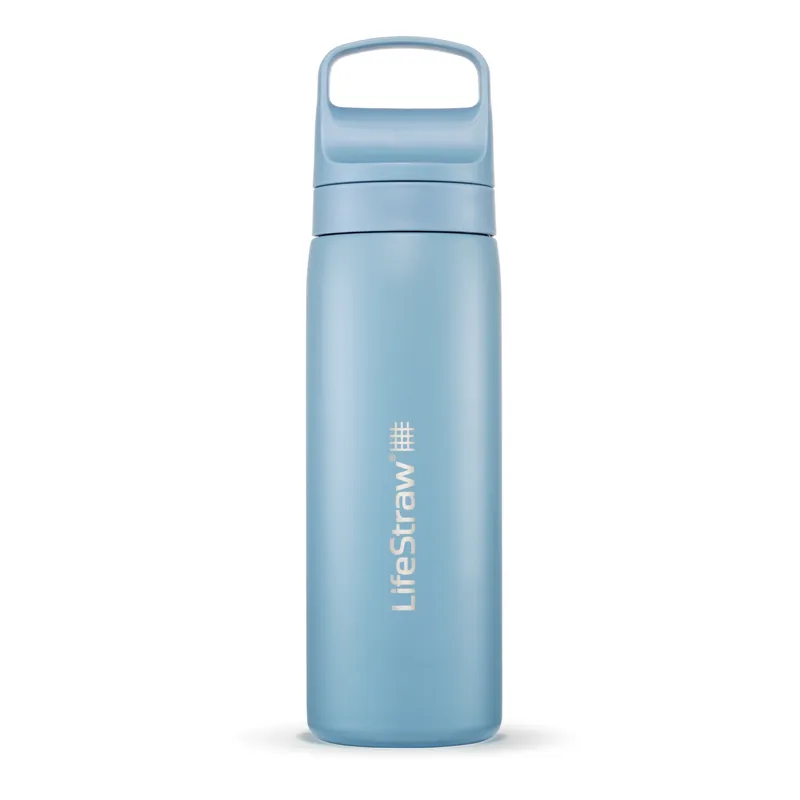 Lifestraw Go 2.0 Stainless Steel Water Filter Bottle Icelandic Blue