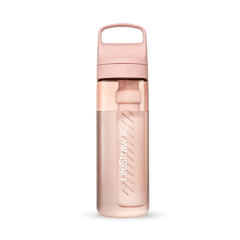 Lifestraw GO Water Filter Bottle 650ml Cherry Blossom Pink