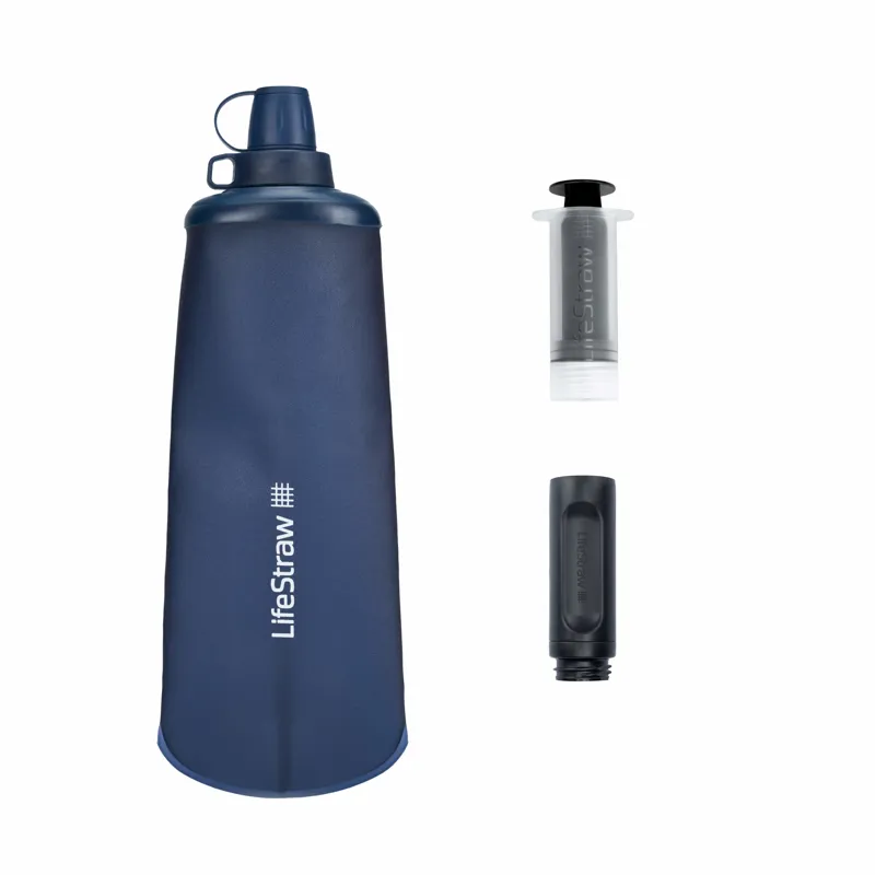 LifeStraw Peak Series Squeeze Bottle 1L Mountain Blue