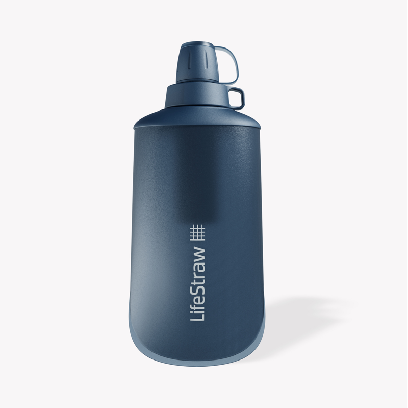 LifeStraw Peak Series Squeeze Bottle 1L Mountain Blue-1