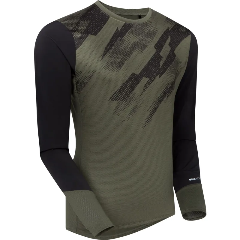 Madison Flux Trail LS MTB Jersey Midnight Green/Black-1
