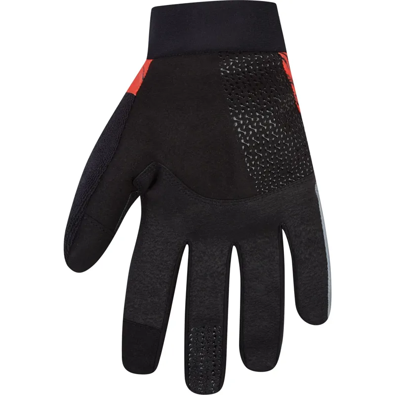 Madison Flux Waterproof Trail Gloves Magma Red Perforated Bolts-1
