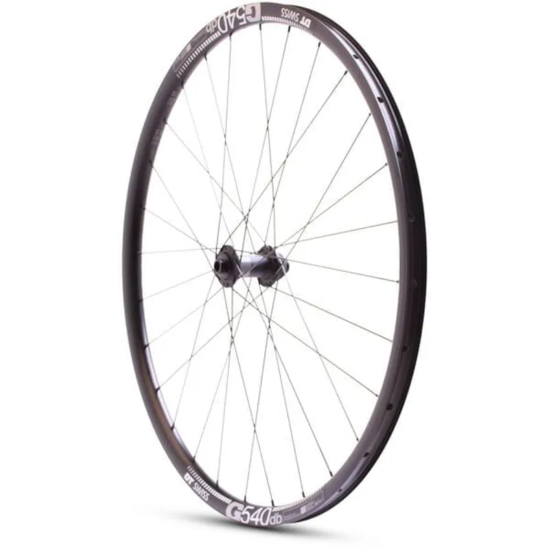 MPart Gravel 700c Disc Front Wheel 12x100mm Clincher DT370/G540TLR 28H Black