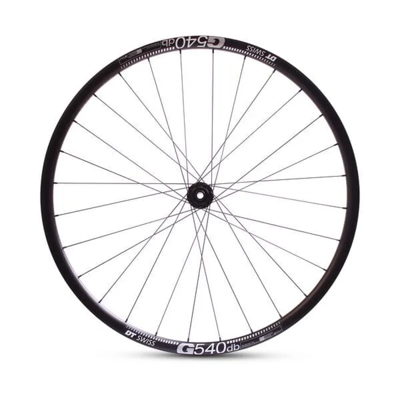 MPart Gravel 700c Disc Front Wheel 12x100mm Clincher DT370/G540TLR 28H Black-1