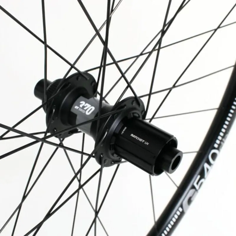 MPart Gravel 700c Disc Rear Wheel 12x142mm Clincher DT370/G540 Shimano HG TLR 28H Black-3